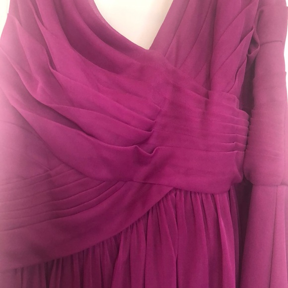 David’s Bridal Short Mesh  Dress With Cowl Back - Picture 3 of 6